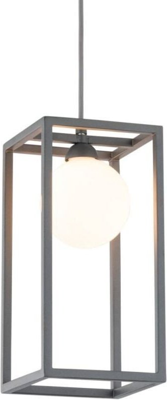 Thumbnail - Daisy - Industrie und Retro hängender Anhänger grau 1 Licht mit Glasschirm, G9 - Italux