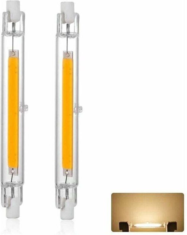 R7S 118 mm 20 W dimmbare LED-Lampe, warmweiß (3000 K), 3000 lm, linearer Ersatz für J118 300-W-Halogenlampe, flimmerfrei...