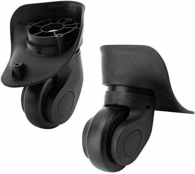 Vtizikl Roues de Valise, 2PCS Mute Pivotant Valise Bagages Roues de Remplacement Universel Valise Trolley Roulette Bagag...