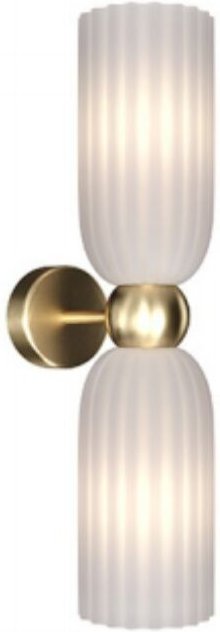 Campana – Wandleuchte 43 cm, milchig weißes Messing