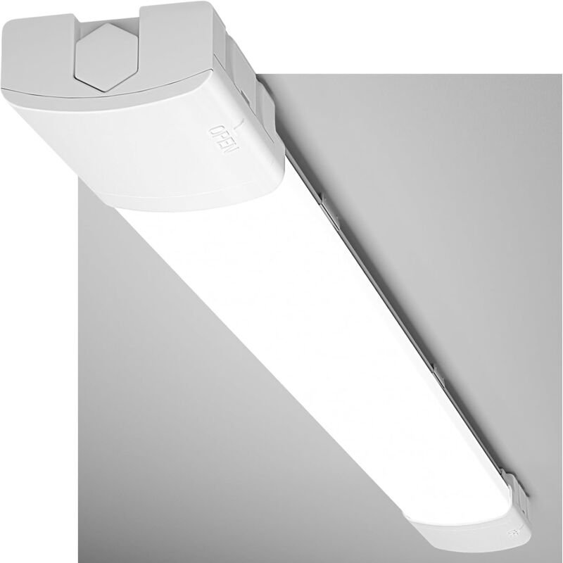 Modlicht Feuchtraumleuchte 60cm LED Röhre 18W Kaltweiß Feuchtraumlampe IP65 Wandleuchte Werkstattlampe Kellerleuchte Dec...