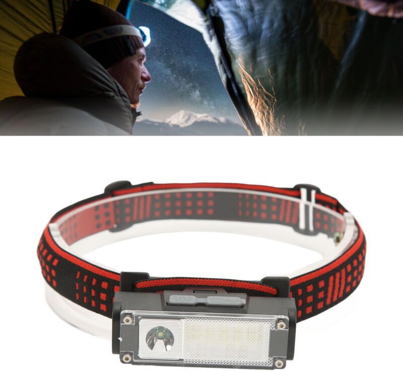 Wiederaufladbare Stirnlampe mit USB-Typ-C-Anschluss, superhelle Outdoor-Stirnlampe mit 300-400 lm Lichtleistung und 4 Mo...