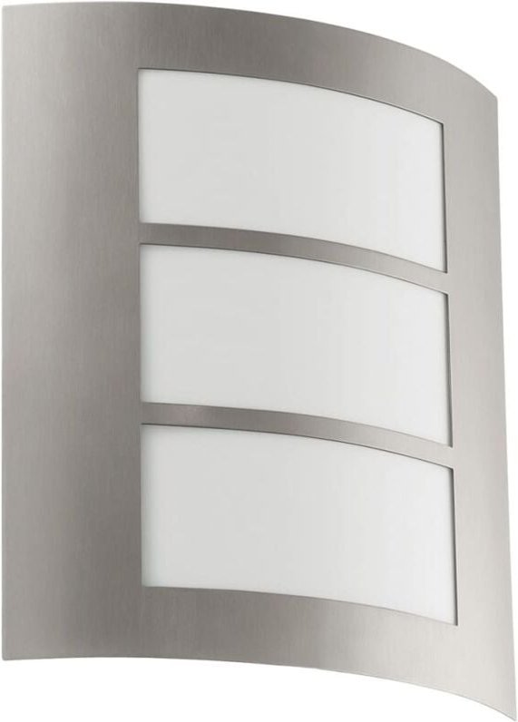 Eglo - Außen-Wandleuchte City edelstahl 26 x 23,5 cm E27 Außen-Wandleuchten