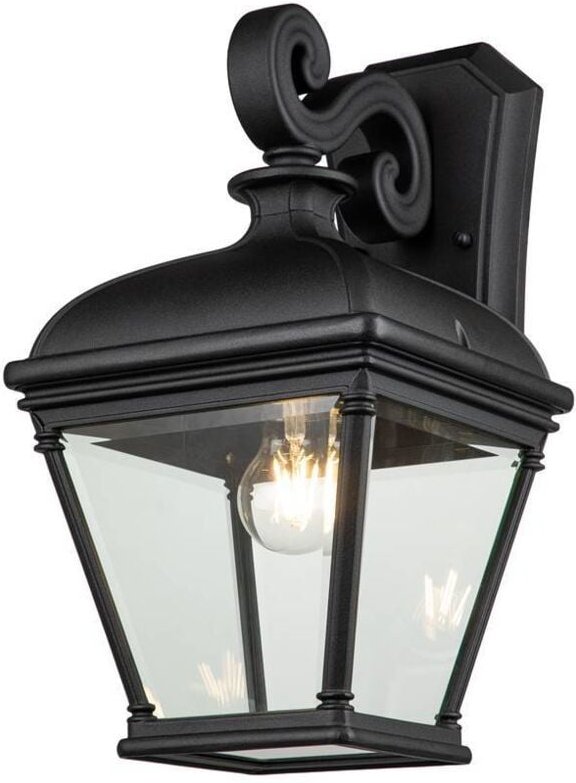 Bayview Außenwandlaterne Schwarz, IP44 - Elstead