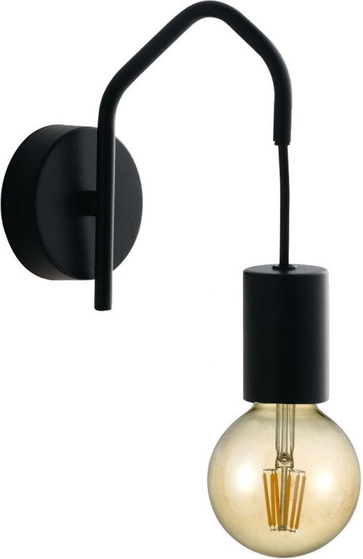 Meinewunschleuchte - Außergewöhnliche led Wandlampe Schwarz - minimalistische Designerlampe, h: 22cm