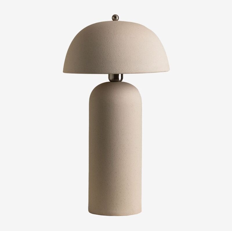 Odete Tischlampe aus Steingut Beige Tapioca - Sklum