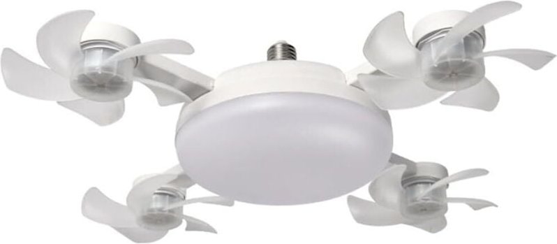 LED-Deckenventilator mit Fernbedienung, dimmbarer LED-Deckenventilator (vier Köpfe)
