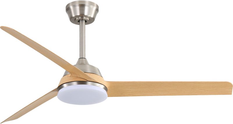 52-Zoll-Deckenventilator – mit 22-W-LED-Licht und Fernbedienung – 3 ABS-Flügel – ideal für Wohnzimmer