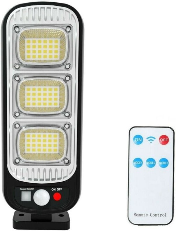 Trade Shop Traesio - Trade Shop - stradal lampione mit fotovoltatische solare pannel sensore 72 led smd gl -