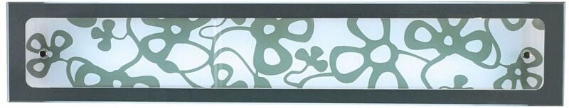 Inspired Mantra Euphoria Wandleuchte 1 Licht T5 Medium Bar, poliertes Chrom/opalweißes Glas, NICHT LED/CFL-kompatibel