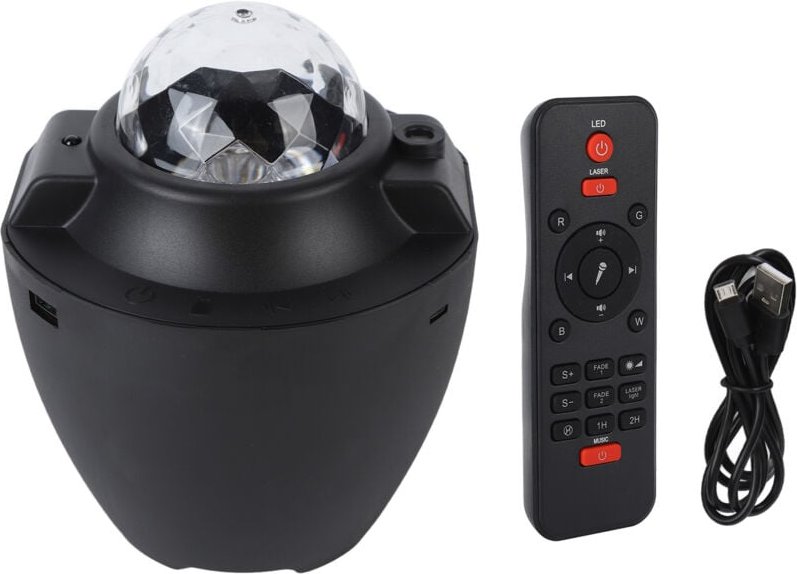 Sternenprojektionslampe, verstellbarer 5V Sternenprojektor-Nachtlicht mit Musik, ideal als Geschenk.