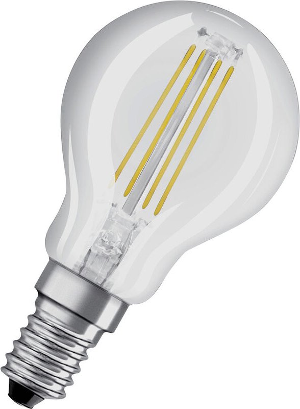 Osram - Filament led Lampe mit E14 Sockel, Tropfenform, Warmweiss (2700K), 4W, Ersatz für 40W-Glühbirne, klar, led Retro...