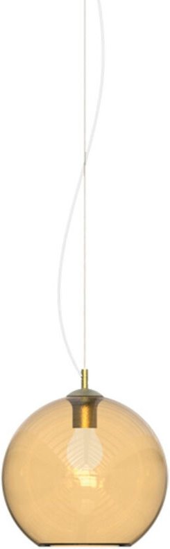 Nemo 20cm Kuppel-Pendelleuchte, Bernstein - Ideal Lux