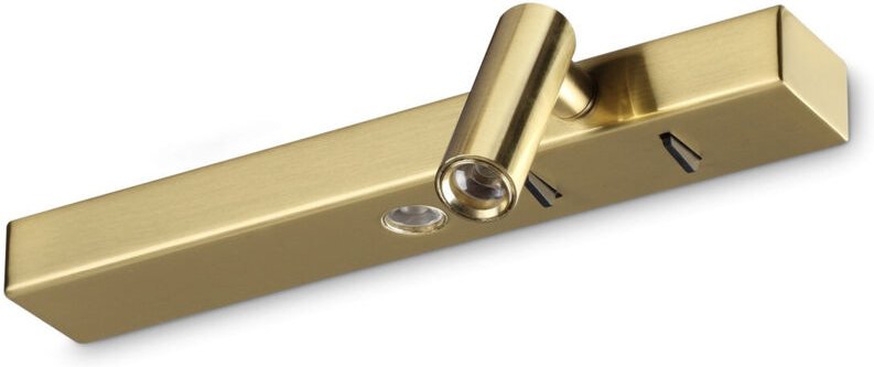 Bonne nuit LED-Lesewandleuchte Right Messing 3000K - Ideal Lux