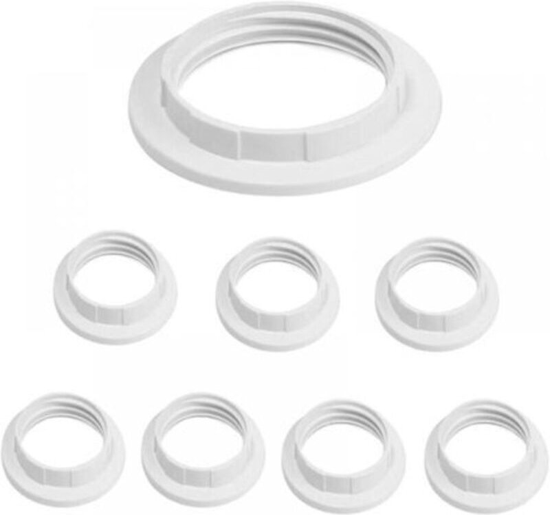8-teiliges Set E27-Reduzierringe für Lampenschirme, Lampenschirmring-Adapterplatten