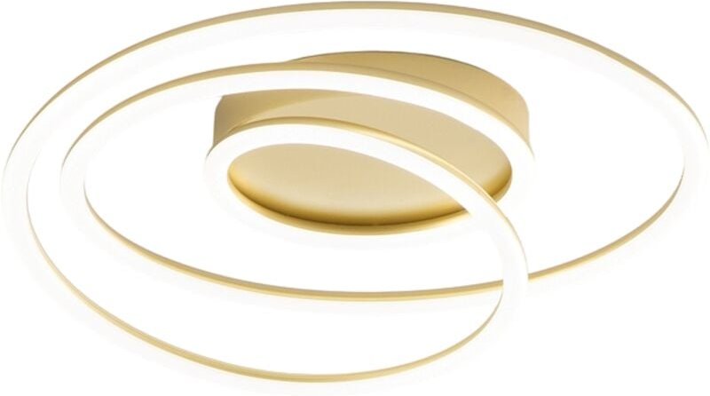 Spira LED-Deckenleuchte aus gebürstetem Goldmetall 68W Perenz