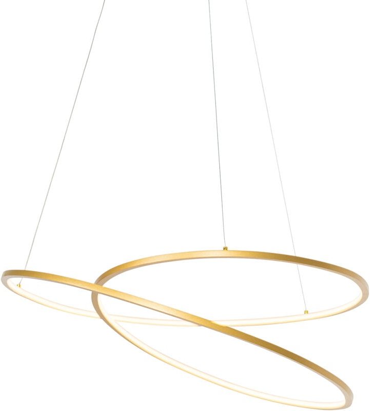 Design Hängelampe Gold 72 cm inkl. led 3-stufig dimmbar - Rowan
