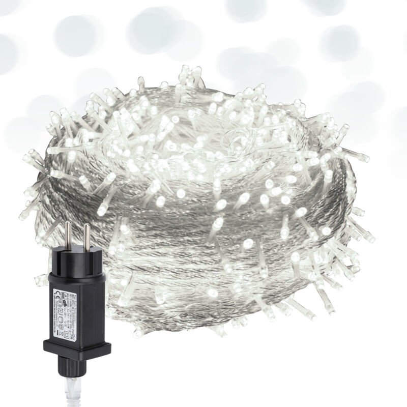 Wolketon 10M 100 LED Lichterkette 8 Lichtmodi Wasserdicht Party Garten Strom Beleuchtung Innen Außen Weihnachten Hochzei...