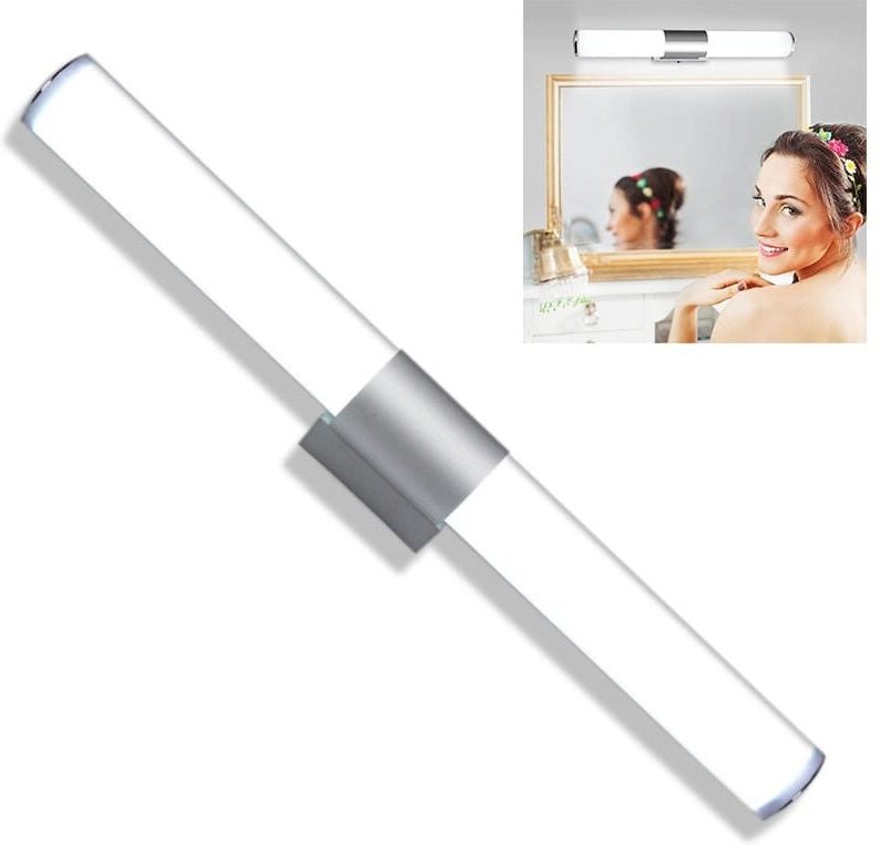 Badezimmerspiegelleuchte - 16W LED-Wandleuchte 40CM, weißes Licht, Badezimmer-Make-up-Lampe, wasserdichte Wandbeleuchtun...