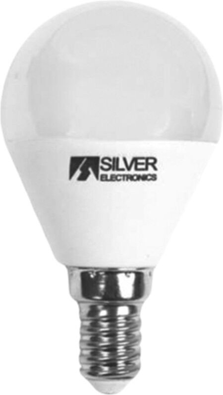LED-Lampe silber elektronisch kugelförmig dekorativ 7w=70w - e14 - 3000k - 620 lm - warmes Licht - a+