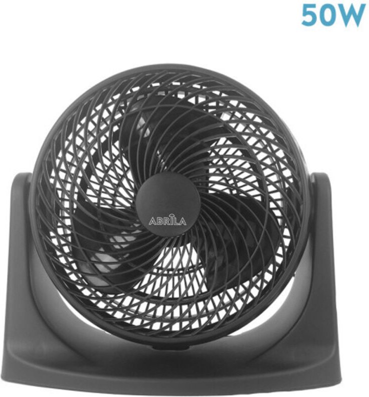 Fabrilamp - akunadecor Tischventilator Modell Balboa Schwarz Finish 50w 3aspas