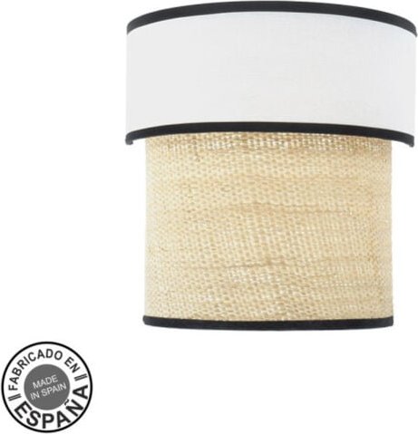 Fabrilamp - abrila akunadecor Wandleuchte Kambodscha Modell Schwarz Doppelter Lampenschirm