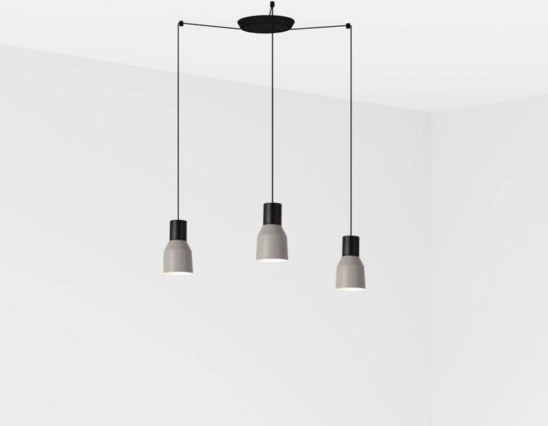 Faro KOMBO - Cluster Anhänger Decke Hellgrau, E27