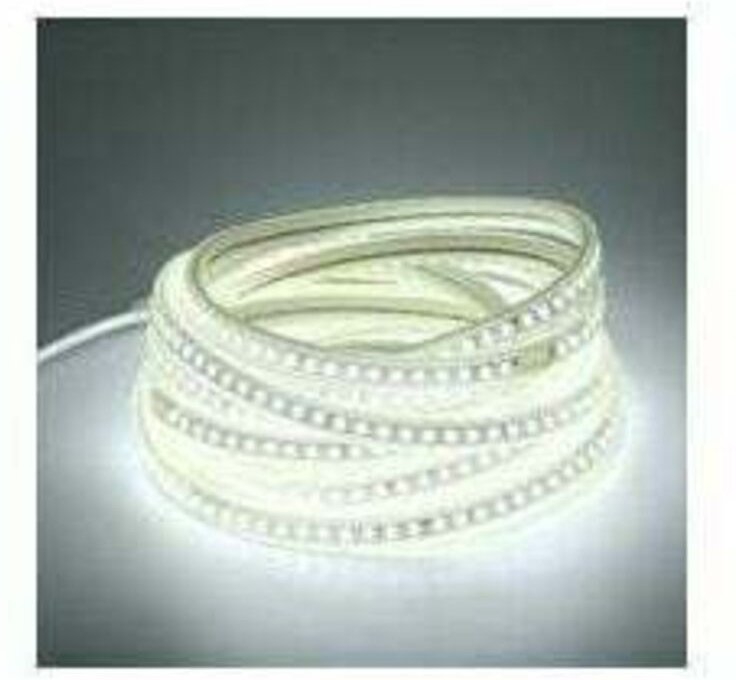 Gabrielle - 5 m LED-Streifen für den Außenbereich, 220 v, Kaltweiß, 5 Meter, IP65, wasserdichter LED-Lichtstreifen (kalt...