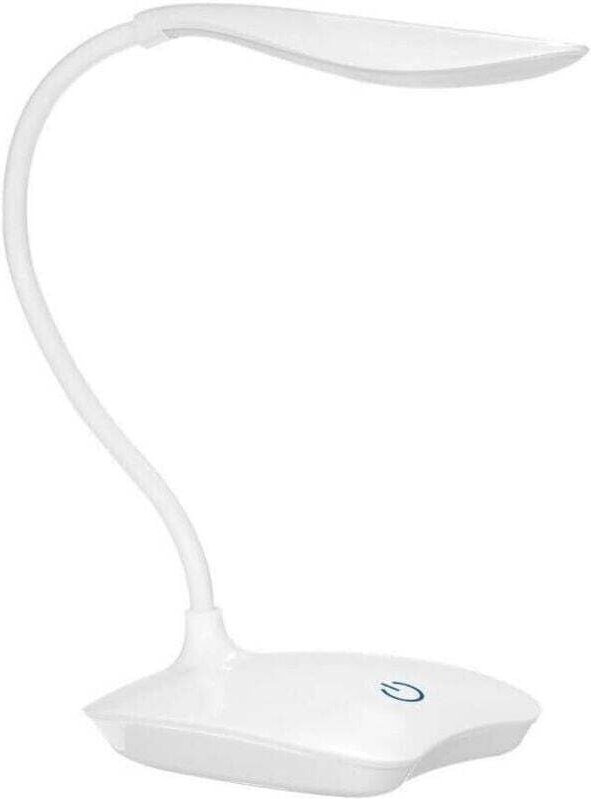 Lampada da scrivania a LED con porta TYPE-C, 3 livelli di luminosità regolabili, controllo touch, ultraleggera, bianca