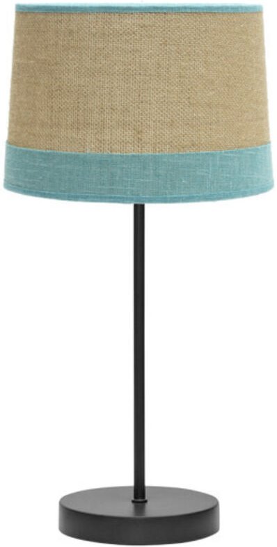 Tischleuchte Tietar Serie de Saco mit türkisfarbenen Details FABRILAMP