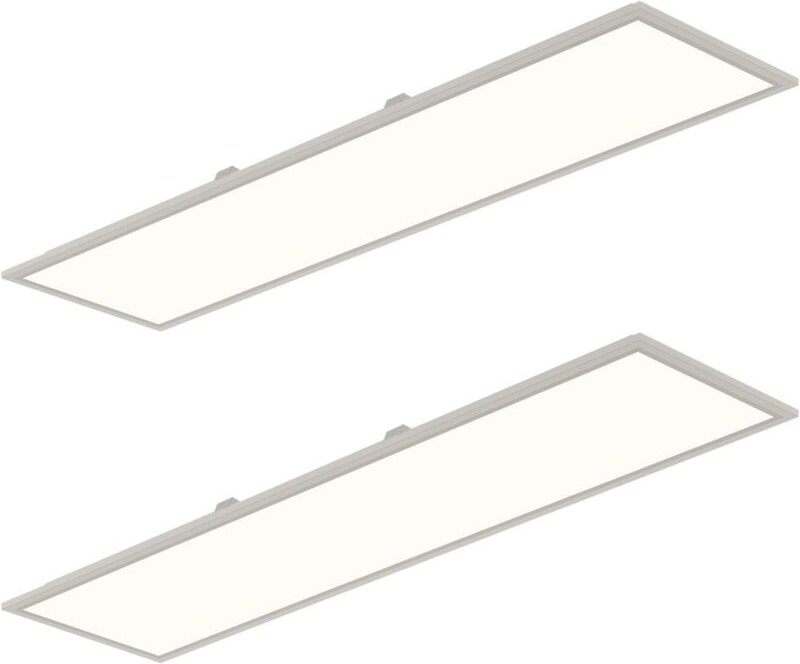 Amdelne LED Panel Deckenleuchten 100x25cm Wohnzimmerlampe 30W Deckenlamape mit Fernbedienung Hängelampen für Schlafzimme...