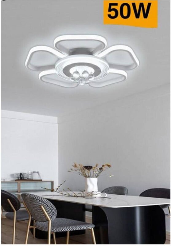 Trade Shop Traesio - Trade Shop - plafoniera led 50W forma fiore mit pendenten modern luce 6500K 3000K 4000K C42-B -