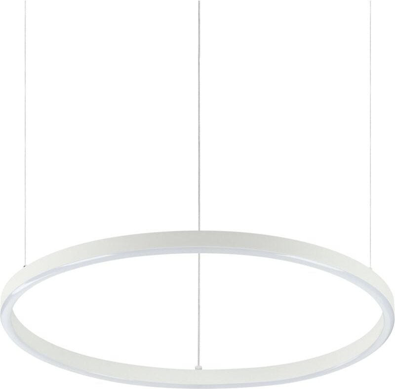 Oracle slim 50cm dimmbare 4000K runde integrierte LED-Pendelleuchte in Weiß - Ideal Lux