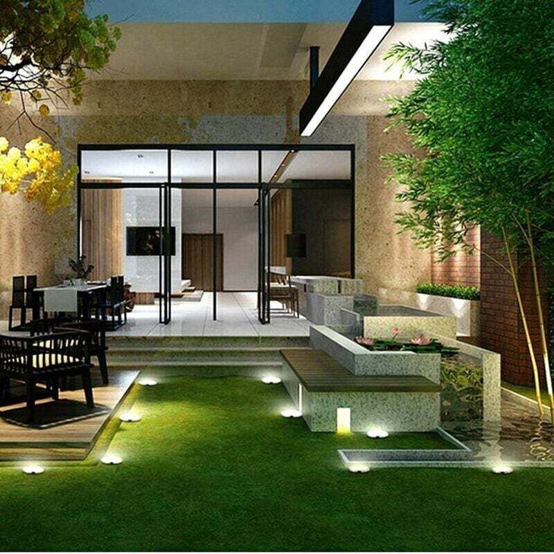 IP65 wasserdichte 3-LED-Solar-Gartenleuchten, XU, Kaltweiß, 4er-Pack - KZQ