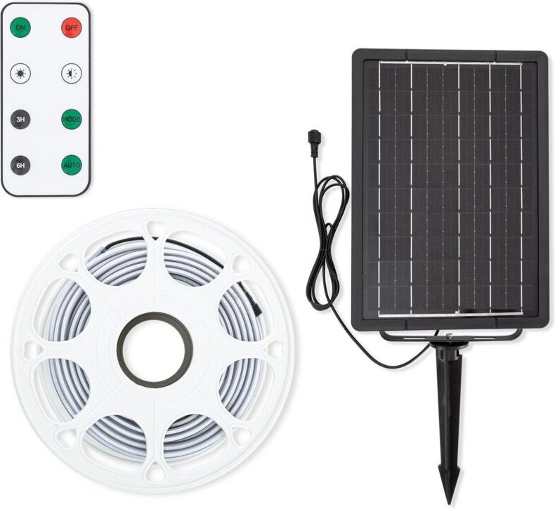 LED Streifen für Außenbereich Solar 24V DC SMD2835 60 LED/m 25m IP65 Breite 12mm Schnitt 100 cm RGB