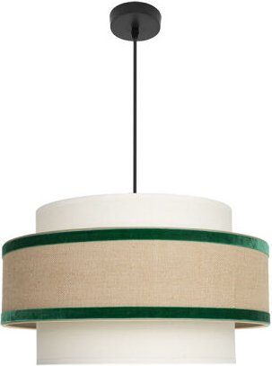 Karneol Pendelleuchte deDeckenleuchte 1x27 Beige/grün 50d