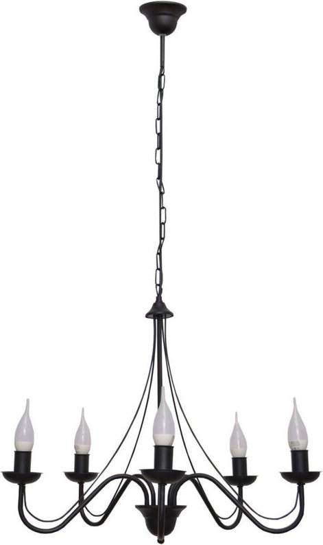 Malbo Mehrarm-Pendelleuchte Schwarz 60cm - Helam