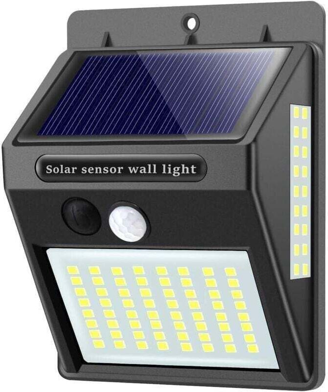 Solar-Außenleuchte mit Bewegungsmelder, hochwertige, wasserdichte LED-Wandleuchte für den Garten – 1 Stück