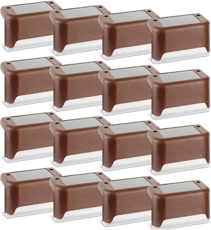 Vtizikl Lumières de Pont Solaire alimenté à l'extérieur 16 Étape d'emballage Étape imperméable LED Lumières de clôture C...