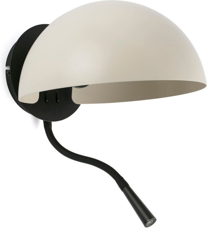 Dominica Beige Wandleuchte mit Lesegerät 20032-122