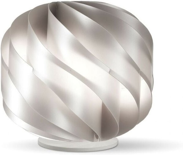 Lap Silberne Tischlampe aus Kunststoff Cm. 25 x 24 Std