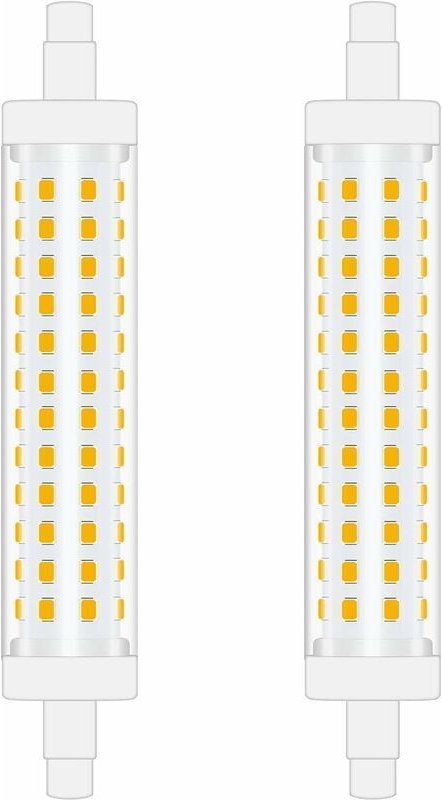 118 mm R7S 10 W LED-Lampe, Kaltweiß 6000 K, doppelseitiger linearer Strahler, Ersatz für Halogenlampen