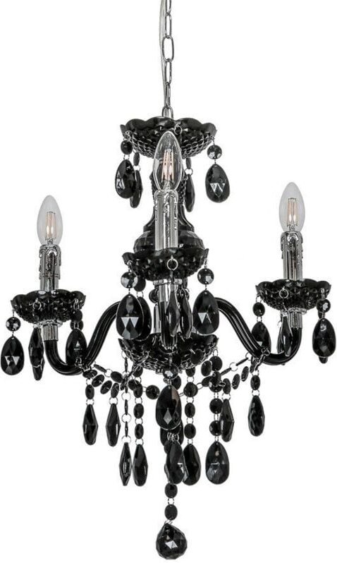 Thumbnail - Italux Whiz - Klassische Kronleuchter Schwarz 3 Licht, E14