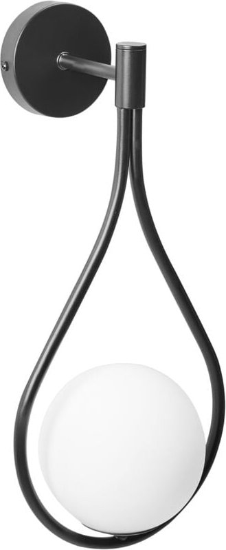 Wandlampe AUROUE Metall Schwarz