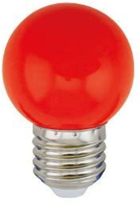 GSC - Kugelförmige LED-Glühbirne 1W E27 Rot