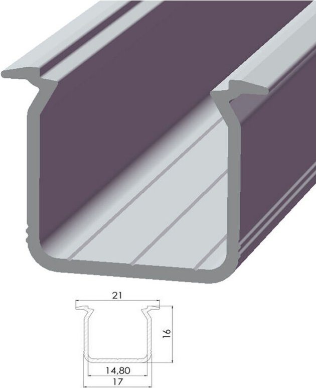 Profil Aluminium Kerl eco P05 1,00M