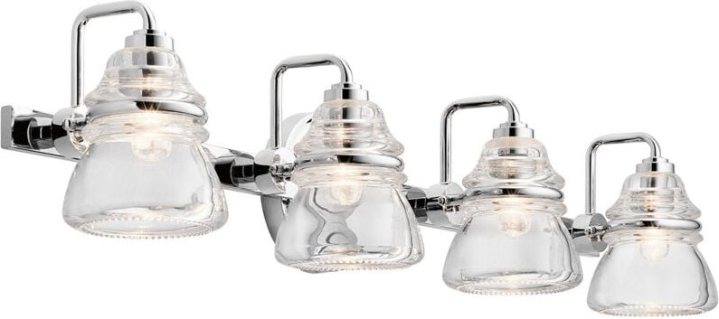 Elstead Kichler Talland Badezimmer-Wandleuchte Chrom poliert, IP44