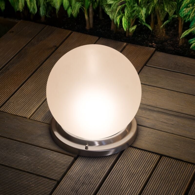 Solar Leuchtkugel LIANA 25 multicolor Edelstahlsockel Fernbedienung 102658