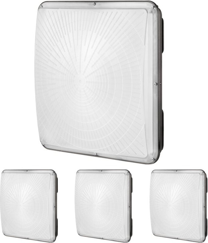 Thumbnail - 4er-Pack LED-Überdachungsleuchten, 150 w, 16500 lm, 5000 k Tageslicht, gewerbliche industrielle Überdachungsleuchten für...