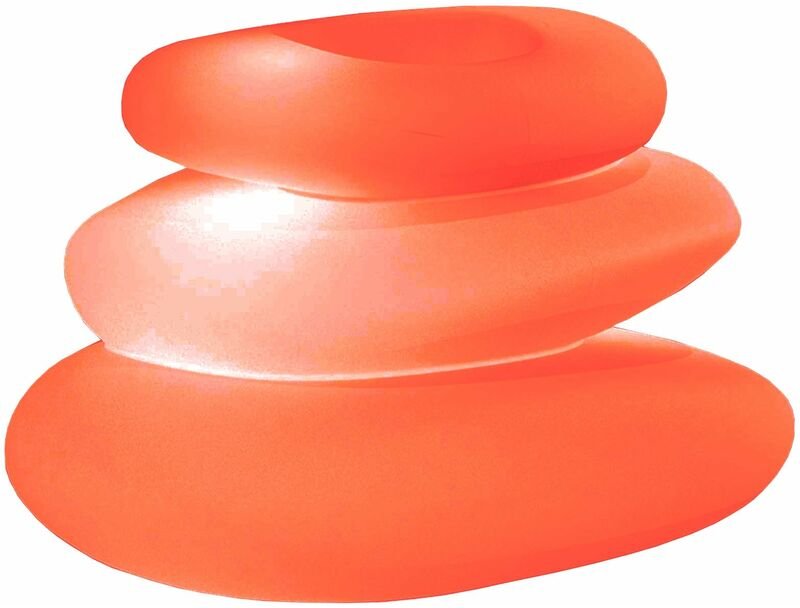 Leuchtende Lampe 'Eden Bright' runde Dekorationslampe mit led für den Außenbereich Made in Italy -Rot / Vase mit Loch / ...